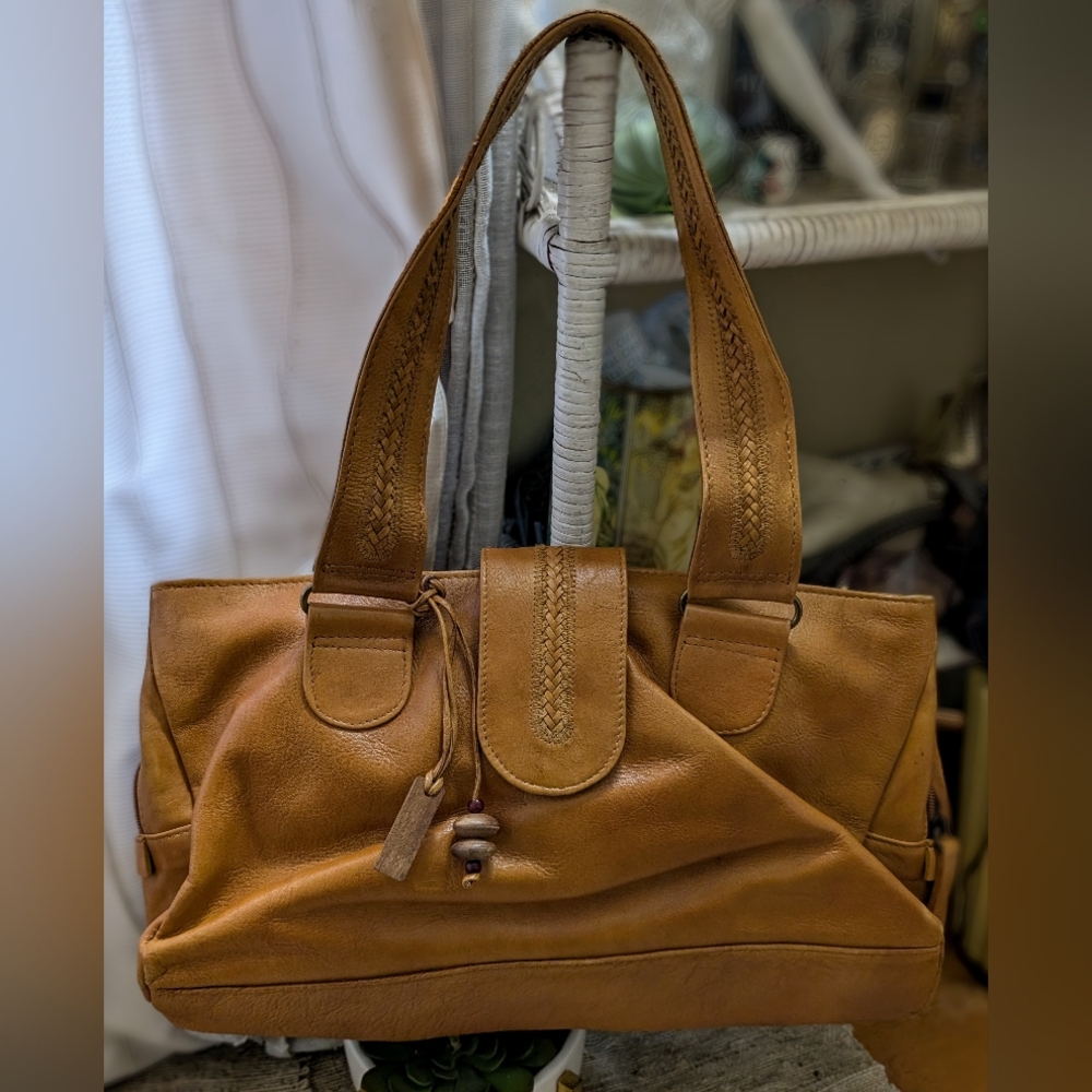 Hidesign Satchel Bag in Khaki